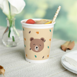 Vasos De Papel Baby Shower, Animales del Bosque