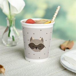 Vasos De Papel Baby Shower, Animales del Bosque