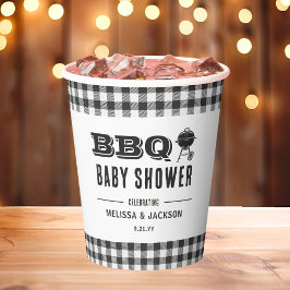 Vasos De Papel Baby Shower BBQ Backyard