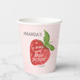 Vasos De Papel Baby Shower Berry Sweet Strawberry