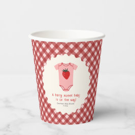 Vasos De Papel Baby Shower Berry Sweet Strawberry