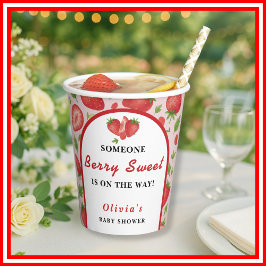 Vasos De Papel Baby Shower Berry Sweet Strawberry