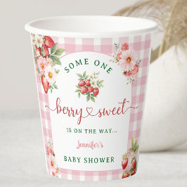 Vasos De Papel Baby Shower Berry Sweet Strawberry