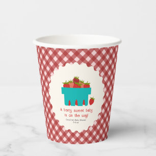 Vasos De Papel Baby Shower Berry Sweet Strawberry Basket