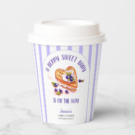 Vasos De Papel Baby Shower Blue Berry Sweet Fall