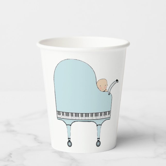 Vasos De Papel Baby Shower Boy (Reverso )