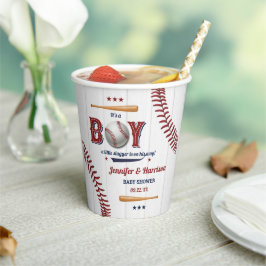 Vasos De Papel Baby Shower Boys Baseball