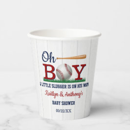 Vasos De Papel Baby Shower Boys de Béisbol