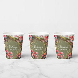 Vasos De Papel Baby Shower Caprichoso de Hongos