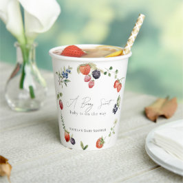 Vasos De Papel Baby Shower Chica Berry Sweet Berries