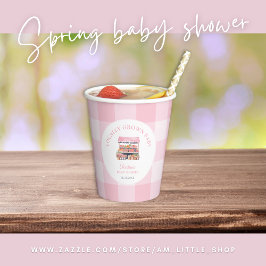 Vasos De Papel Baby Shower Chica local