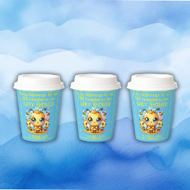 Vasos De Papel Baby Shower de abeja de miel de abeja a abeja |