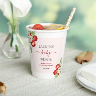 Vasos De Papel Baby Shower de Apple of Our Eye