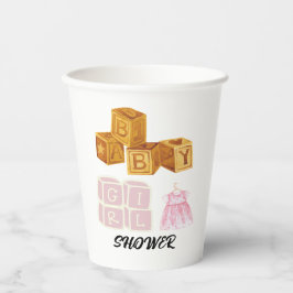 Vasos De Papel Baby Shower de Baby Girl
