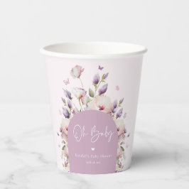 Vasos De Papel Baby Shower de Butfly Garden