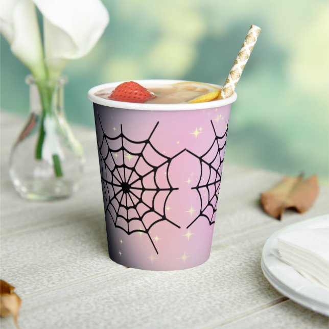 Vasos De Papel Baby Shower de calabaza de Halloween (in situ)