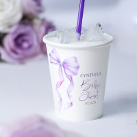 Baby Shower de cinta morada