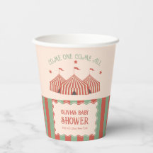 Baby Shower de circo de carnaval retro vintage