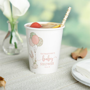 Vasos De Papel Baby Shower de Conejo Conejo Conejo Conejo Cinta