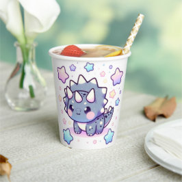 Vasos De Papel Baby Shower de dinosaurios encantados míticos