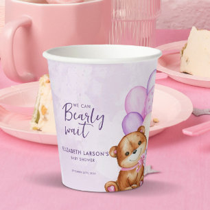 Vasos De Papel Baby Shower de espera de cola de agua