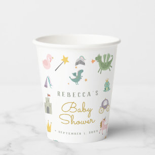 Vasos De Papel Baby Shower de Fairytale Cute Dragon