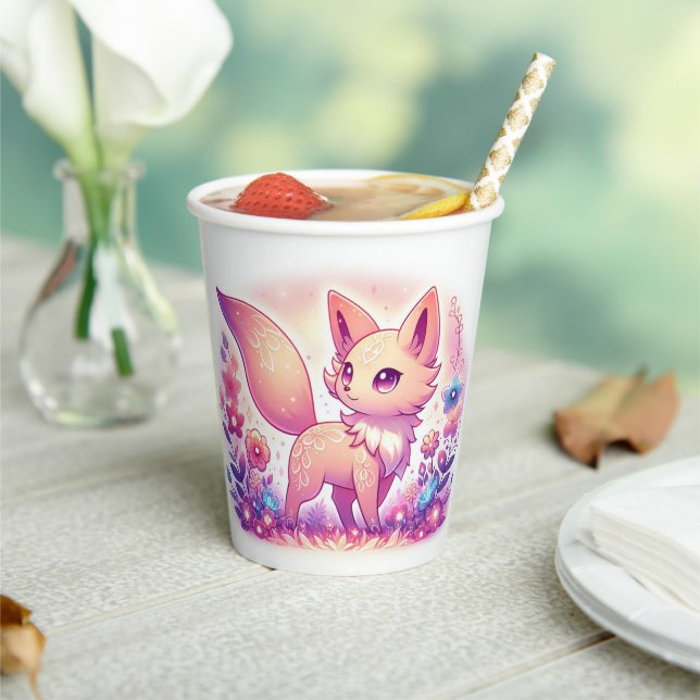 Vasos De Papel Baby Shower de Fox mágico moderno (in situ)