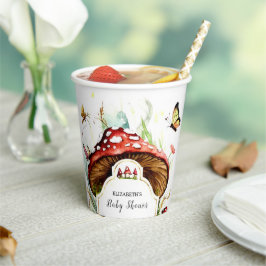 Vasos De Papel Baby Shower de hongo simple mágico