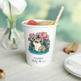 Vasos De Papel Baby Shower de la sartén alegre