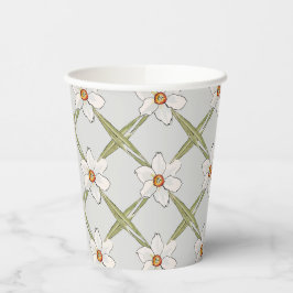 Vasos De Papel Baby Shower de las flores de primavera