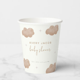 Vasos De Papel Baby Shower de las nubes nubes neutras de género