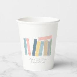 Vasos De Papel Baby Shower de libros