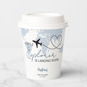 Vasos De Papel Baby Shower de Little Explorer World Map