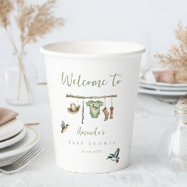 Vasos De Papel Baby Shower de Little Hunter
