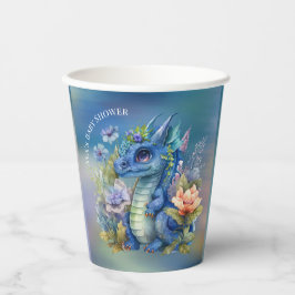 Vasos De Papel Baby Shower de Navy Blue Dragon Boy