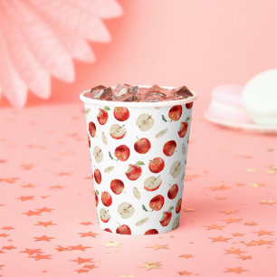 Vasos De Papel Baby Shower de patrón de Apple