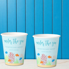 Vasos De Papel Baby Shower de Sea Life