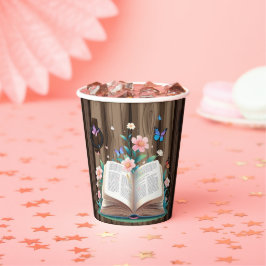 Vasos De Papel Baby Shower de Whimsical Rustic Storybook