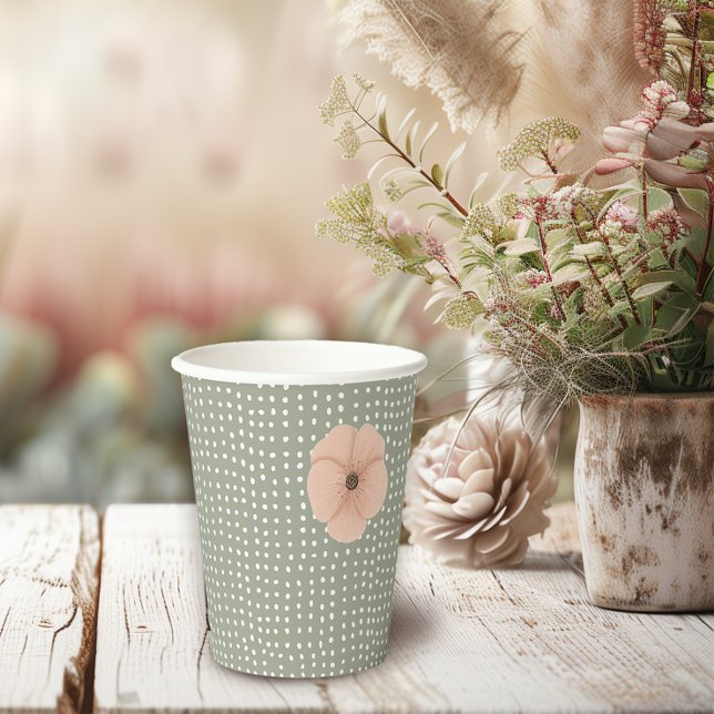 Vasos De Papel Baby Shower del Desierto Chic (Let us take the prickles out of your desert-chic party planning with this cactus cup,)