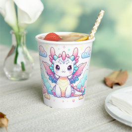 Vasos De Papel Baby Shower Fairytale Dragon Moderno