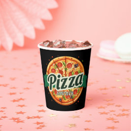 Vasos De Papel Baby Shower Fiesta Pizza Moderno