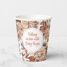 Baby Shower Floral Acuarela Otoño