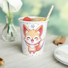 Vasos De Papel Baby Shower Fox simple