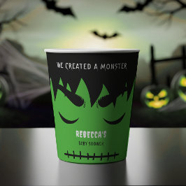 Vasos De Papel Baby Shower Frankenstein Monster Halloween