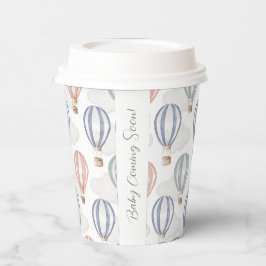 Vasos De Papel Baby Shower Hot Air Balloons Gender Neutral
