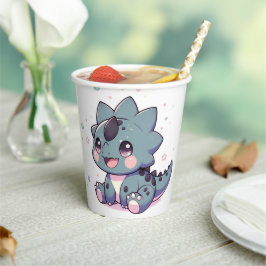 Vasos De Papel Baby Shower mítico de pequeños dinosaurios