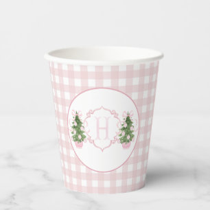 Vasos De Papel Baby Shower Navidades de la Chinoiserie rosa