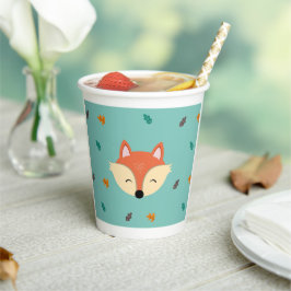Vasos De Papel Baby Shower, Paper cup, Animales del Bosque
