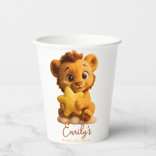 Vasos De Papel Baby Shower Paper Cup – Little Lion & Star