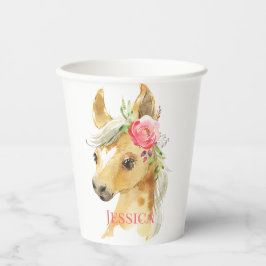 Vasos De Papel Baby Shower Pink Pony
